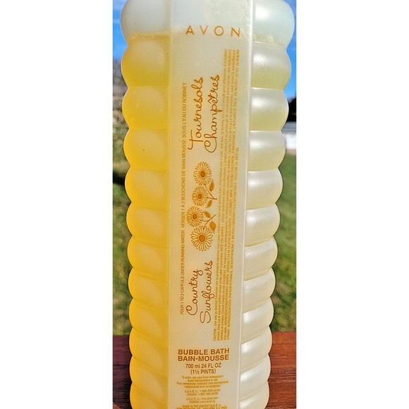 Avon Country Sunflowers Bubble Bath Bain-Mousse Discontinued NOS 24oz New Sealed - Picture 3 of 6